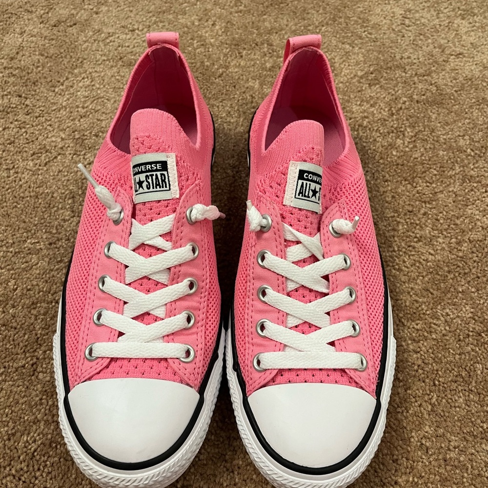 Converse Pink and White Chuck Taylor Sneakers